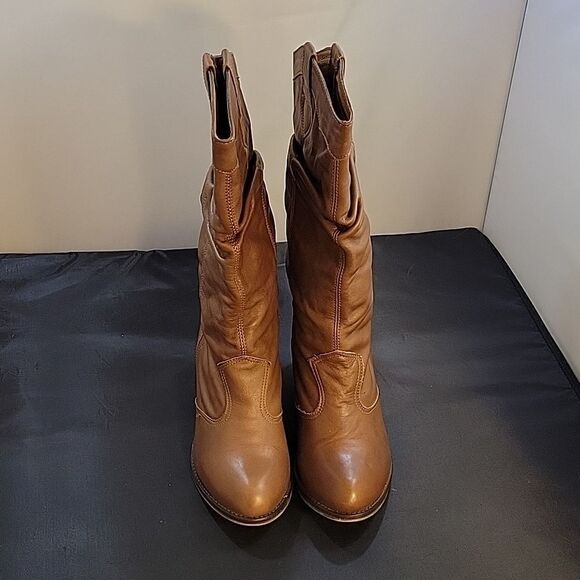 BAKERS FOLD OVER HIGH HEEL WESTERN STYLE COWGIRL WOMEN BOOT - Picture 2 of 16